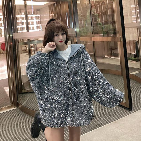women outerwear & coats outerwear cotton jacket leather sequins fashion hooded winter new large size thicken loose padded garments s-3xl ove, Black;brown
women outerwear & coats outerwear cotton jacket leather sequins fashion hooded winter new large size thicken loose padded garments s-3xl ove, Black;brown