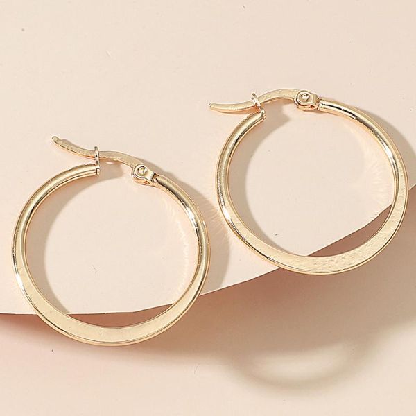 hoop & huggie stainless steel big circle earrings retro exaggerated temperament geometric ear jewelry, Golden;silver
hoop & huggie stainless steel big circle earrings retro exaggerated temperament geometric ear jewelry, Golden;silver