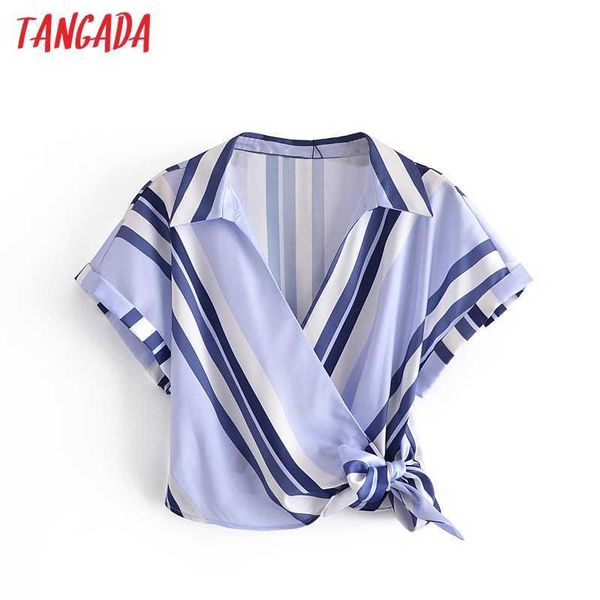 tangada summer women blue striped print summer blouse short sleeve chic female crop shirt blusas femininas je17 210609, White
tangada summer women blue striped print summer blouse short sleeve chic female crop shirt blusas femininas je17 210609, White