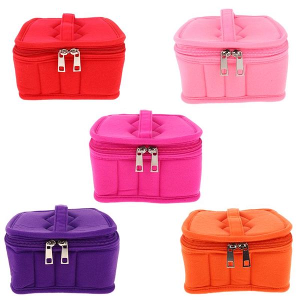 storage bottles & jars thickened foam travel essential oils bag organizer case zipper pouch for 15ml 13-compartments
storage bottles & jars thickened foam travel essential oils bag organizer case zipper pouch for 15ml 13-compartments