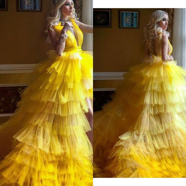 princess prom gowns high low tiered puff tulle long evening dress deep v neck prom party dresses custom made vestidos de fiesta, Black
princess prom gowns high low tiered puff tulle long evening dress deep v neck prom party dresses custom made vestidos de fiesta, Black