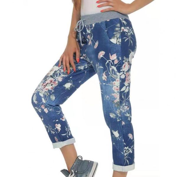 women's pants & capris summer casual ladies lace floral print jeans side pockets leggings elastic belt all-match, Black;white
women's pants & capris summer casual ladies lace floral print jeans side pockets leggings elastic belt all-match, Black;white