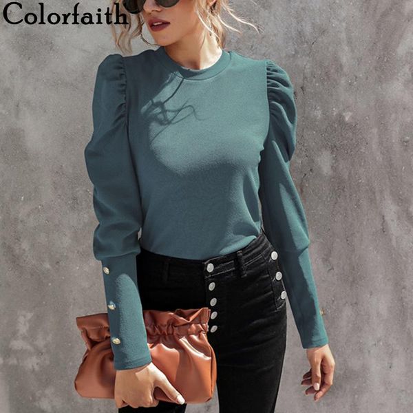 women's t-shirt colorfaith 2021 spring autumn soild bottoming basic korean fashionable puff sleeve wild short t20116ab, White
women's t-shirt colorfaith 2021 spring autumn soild bottoming basic korean fashionable puff sleeve wild short t20116ab, White