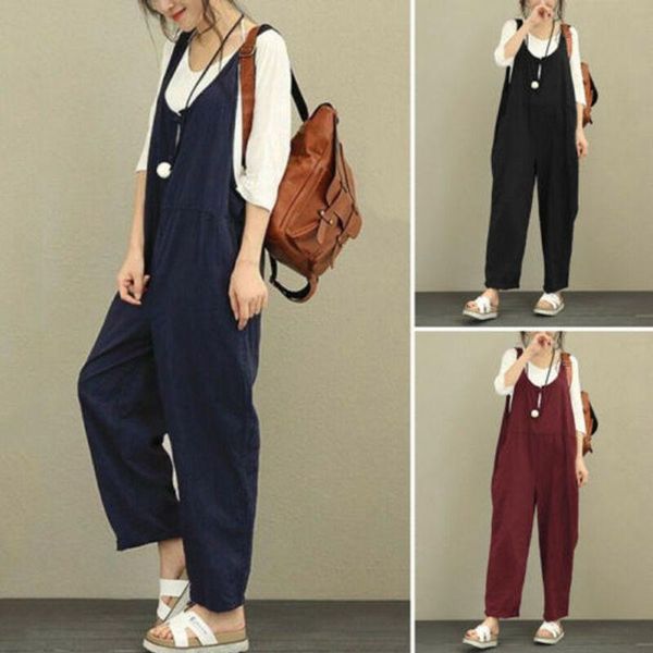 women's jumpsuits & rompers fashion pants jumpsuit cute strap harem cotton trousers overallscasual loose linen, Black;white
women's jumpsuits & rompers fashion pants jumpsuit cute strap harem cotton trousers overallscasual loose linen, Black;white