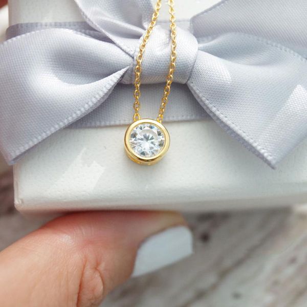 sweet simple shinny zircon collarbone necklace charming women's choker chain pendant female fashion year jewelry gifts chains, Silver
sweet simple shinny zircon collarbone necklace charming women's choker chain pendant female fashion year jewelry gifts chains, Silver