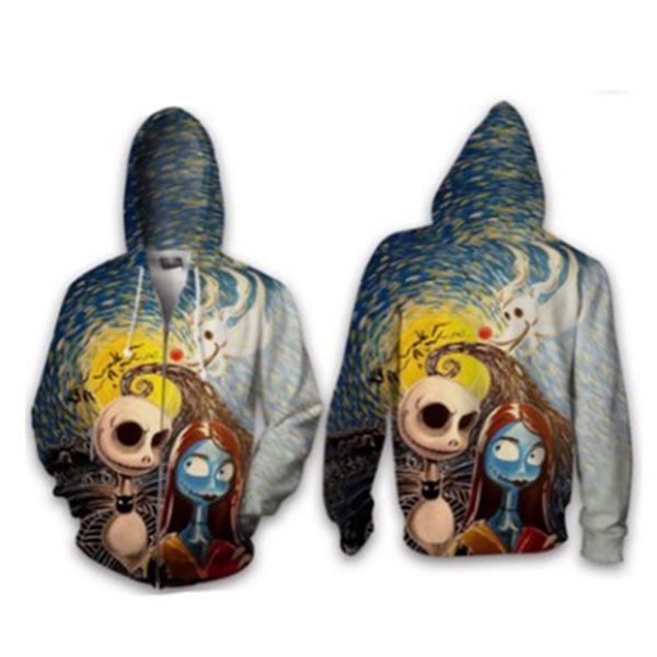 2021 cosplay ghost night 3d digital printed zipper shirt couple casual hooded sweater, Black
2021 cosplay ghost night 3d digital printed zipper shirt couple casual hooded sweater, Black