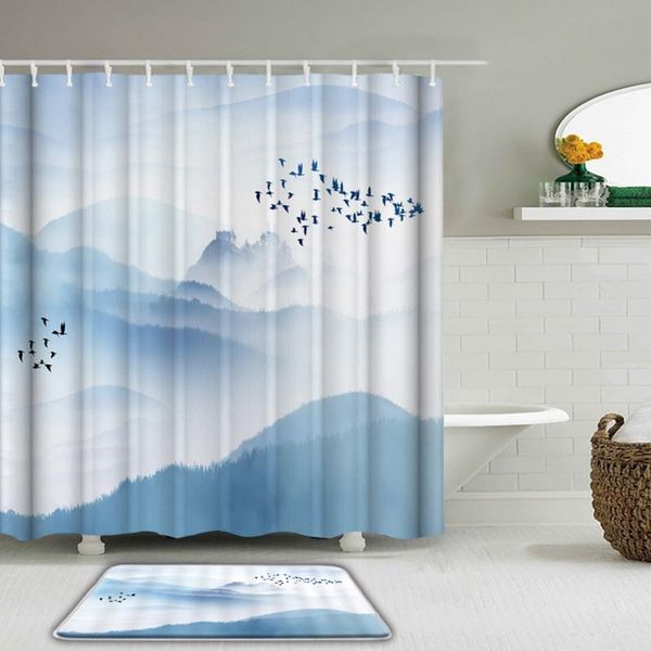 chinese style landscape shower curtains set bathroom decor toilet non-slip bath mat rug sets waterproof painting
chinese style landscape shower curtains set bathroom decor toilet non-slip bath mat rug sets waterproof painting