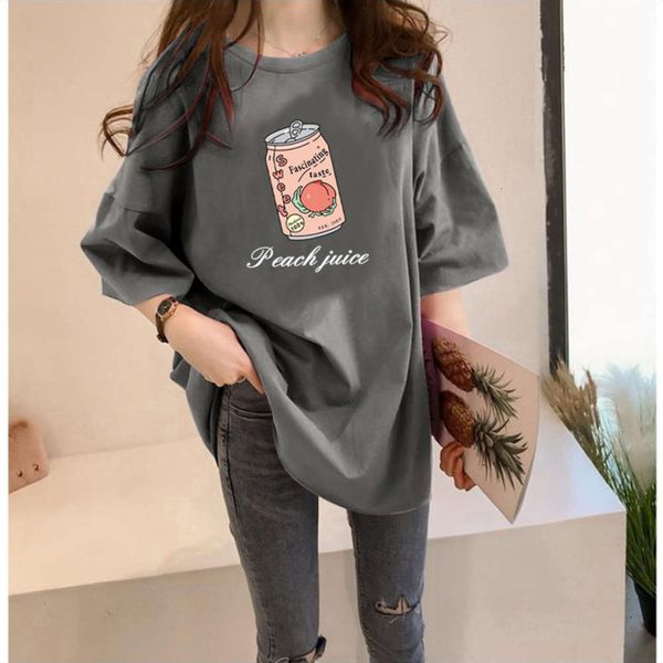 women's t-shirt short fashion summer korean loose and thin student medium long versatile half sleeve 3d9x, White
women's t-shirt short fashion summer korean loose and thin student medium long versatile half sleeve 3d9x, White