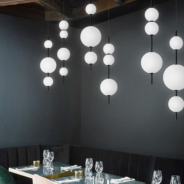 pendant lamps nordic simple led restaurant kitchen hanging light fixture cafe bar bedroom dining room glass ball lights
pendant lamps nordic simple led restaurant kitchen hanging light fixture cafe bar bedroom dining room glass ball lights