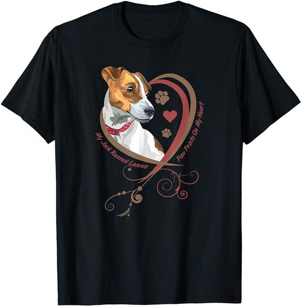 my jack russell leaves paw prints on my heart | women's dog t-shirt size m-5xl, White;black
my jack russell leaves paw prints on my heart | women's dog t-shirt size m-5xl, White;black