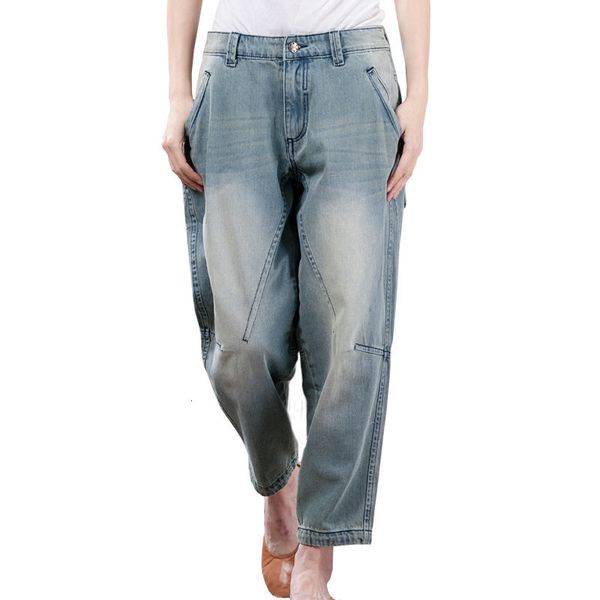 women's jeans summer plus size cotton woman loose casual washed boyfriend for women vaqueros mujer ladies harem pants c4361 w47g, Blue
women's jeans summer plus size cotton woman loose casual washed boyfriend for women vaqueros mujer ladies harem pants c4361 w47g, Blue