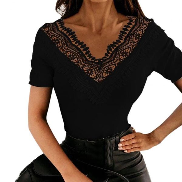 woman t shirt slim design lace hollow patchwork casual tunic female women clothing women's t-shirt, White
woman t shirt slim design lace hollow patchwork casual tunic female women clothing women's t-shirt, White
