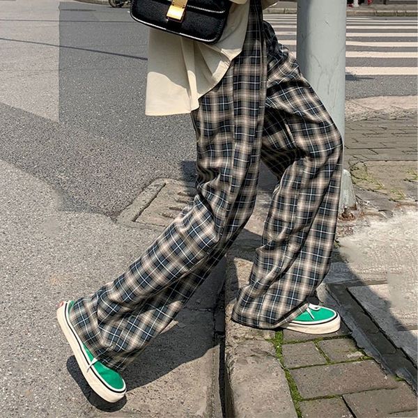 women's pants & capris straight women's plaid pants, high waist, loose korean, harajuku 2jud, Black;white
women's pants & capris straight women's plaid pants, high waist, loose korean, harajuku 2jud, Black;white