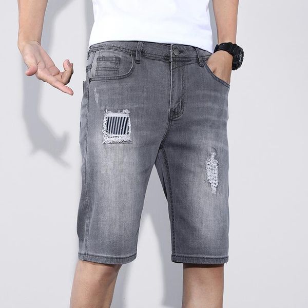 men's jeans ripped patch trend fashion denim shorts business casual loose straight-leg stretch 2021 summer male brand pants, Blue
men's jeans ripped patch trend fashion denim shorts business casual loose straight-leg stretch 2021 summer male brand pants, Blue