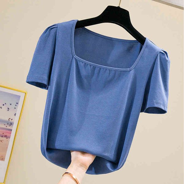 women's t-shirt summer square collar woman tshirts short sleeve t casual tee female slim womens clothes white mujer camisetas o59
women's t-shirt summer square collar woman tshirts short sleeve t casual tee female slim womens clothes white mujer camisetas o59