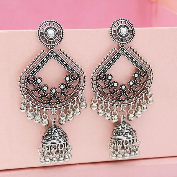 dangle & chandelier jhumka earrings for women oxidized silver color metal geometric earring oorbellen festival party afghan jewelry g
dangle & chandelier jhumka earrings for women oxidized silver color metal geometric earring oorbellen festival party afghan jewelry g