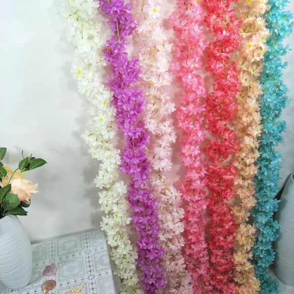decorative flowers & wreaths 1.8m simulated super dense cherry blossom vine bouquet wedding decoration lnterior stage layout
decorative flowers & wreaths 1.8m simulated super dense cherry blossom vine bouquet wedding decoration lnterior stage layout