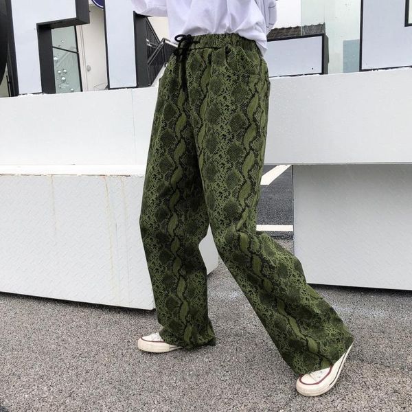 women's pants & capris cool street crowd snake print stretch high waist straight trousers hip-hop men's and slacks bf pant, Black;white
women's pants & capris cool street crowd snake print stretch high waist straight trousers hip-hop men's and slacks bf pant, Black;white