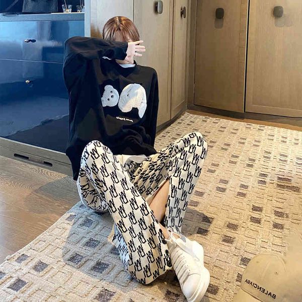 capris 2021 elastic waistline a straight line wide leg women's spring and in autumn thin wild casual pants, Black;white
capris 2021 elastic waistline a straight line wide leg women's spring and in autumn thin wild casual pants, Black;white