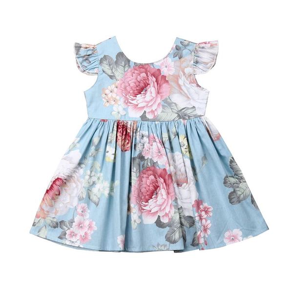 girl's dresses girl dress toddler baby kid princess short sleeve blue floral print sundress party clothes, Red;yellow
girl's dresses girl dress toddler baby kid princess short sleeve blue floral print sundress party clothes, Red;yellow