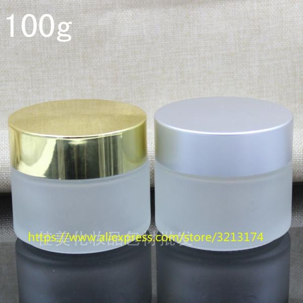 storage bottles & jars 100g clear frosted glass cream jar shiny gold/matte silver aluminum lid, cosmetic eye mini sample mask facial contain
storage bottles & jars 100g clear frosted glass cream jar shiny gold/matte silver aluminum lid, cosmetic eye mini sample mask facial contain