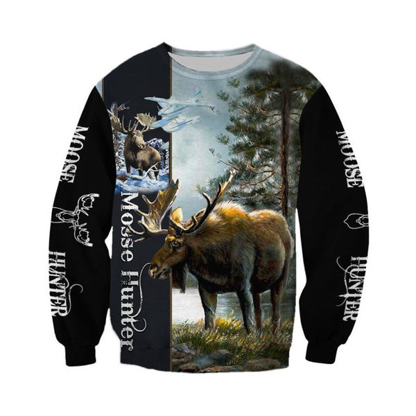 Forest Deer Original Men's 3D Printing Hoodie Visual Impact Party Top Punk Gothic Round Neck High Quality American Sweater Hoodie, Black
Forest Deer Original Men's 3D Printing Hoodie Visual Impact Party Top Punk Gothic Round Neck High Quality American Sweater Hoodie, Black