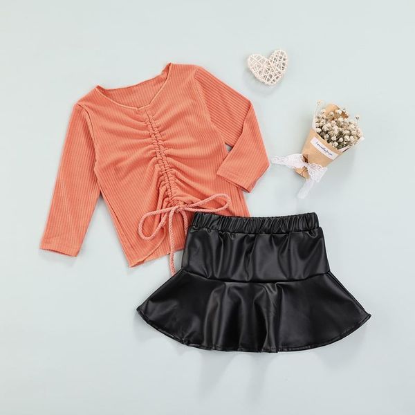 clothing sets focusnorm 0-4y infant baby girls fashion clothes 2pcs long sleeve v-neck drawstring pu leather skirts, White
clothing sets focusnorm 0-4y infant baby girls fashion clothes 2pcs long sleeve v-neck drawstring pu leather skirts, White