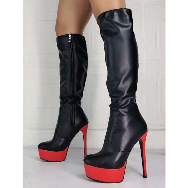boots great quality platform stiletto plus size 47 shoes women pole dance knee high boot black red heels party female
boots great quality platform stiletto plus size 47 shoes women pole dance knee high boot black red heels party female
