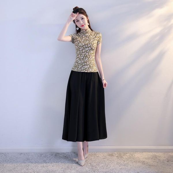 green sweet flower print skirt 2pcs suit women summer vintage chinese cheongsam dress set mandarin collar elegant slim qipao ethnic clot, Red
green sweet flower print skirt 2pcs suit women summer vintage chinese cheongsam dress set mandarin collar elegant slim qipao ethnic clot, Red