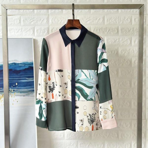 women's blouses & shirts chic ol elegant long sleeves shirt spring summer faashion women floral print b852, White
women's blouses & shirts chic ol elegant long sleeves shirt spring summer faashion women floral print b852, White