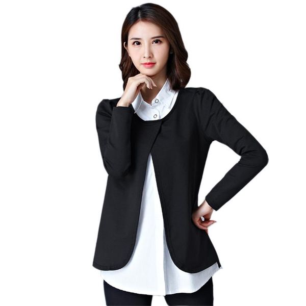 women's blouses & shirts elegant women blouse shirt autumn plus size 5xl office lady long sleeve fashion fake 2 piece korean woman, White
women's blouses & shirts elegant women blouse shirt autumn plus size 5xl office lady long sleeve fashion fake 2 piece korean woman, White