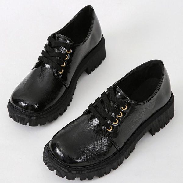 dress shoes fashion brand platform chunky heel metal chain shoeslace slip on loafers women pumps street punk ladies, Black
dress shoes fashion brand platform chunky heel metal chain shoeslace slip on loafers women pumps street punk ladies, Black