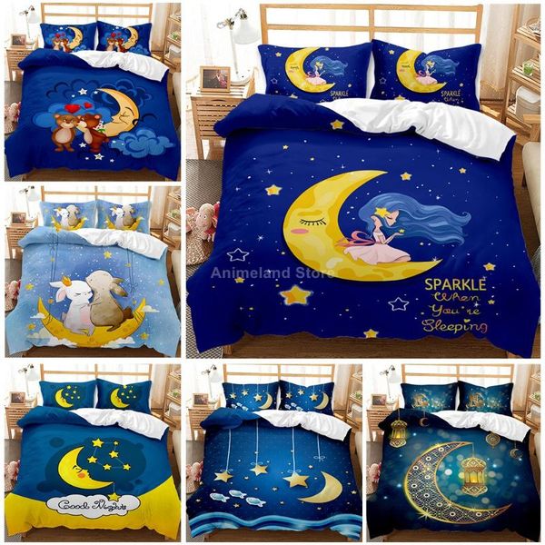 bedding sets 2021 cartoon moon star 3d print comforter twin single size duvet cover set pillowcase home textile luxury
bedding sets 2021 cartoon moon star 3d print comforter twin single size duvet cover set pillowcase home textile luxury