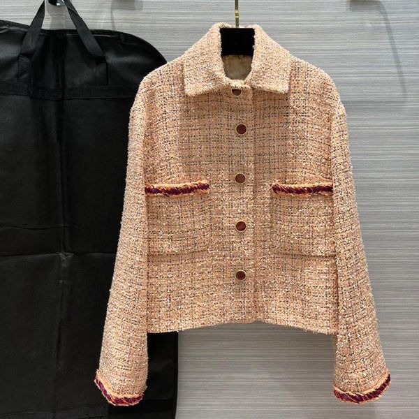 fashion luxury tweed jackets for women casual coats long sleeve single breasted vintage outerwear lady 2021 spring women's, Black;brown
fashion luxury tweed jackets for women casual coats long sleeve single breasted vintage outerwear lady 2021 spring women's, Black;brown