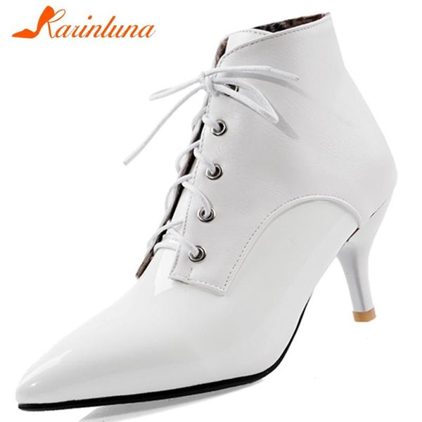 boots karin fashion lady elegant office shoelace pointed toe mixed colo high thin heels women winter shoes woman, Black
boots karin fashion lady elegant office shoelace pointed toe mixed colo high thin heels women winter shoes woman, Black