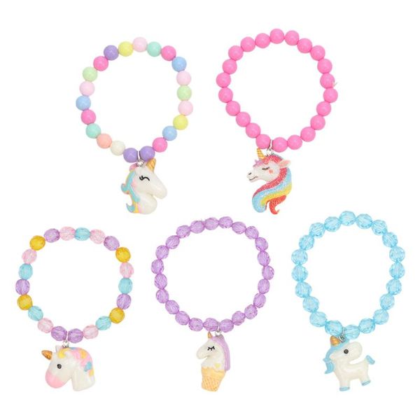 charm bracelets 5pcs pony bracelet colorful bead kid wrist decor (random style), Golden;silver
charm bracelets 5pcs pony bracelet colorful bead kid wrist decor (random style), Golden;silver