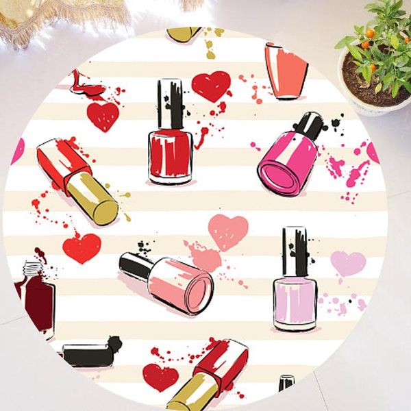 carpets glamour stripes nail polish and hearts makeup cosmetics round area rug for living room carpet mat studio beauty salon decor
carpets glamour stripes nail polish and hearts makeup cosmetics round area rug for living room carpet mat studio beauty salon decor