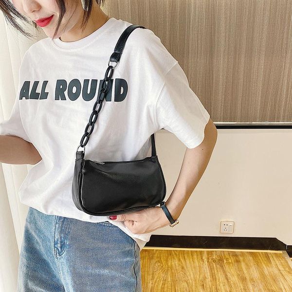 fashion soft pu leather ladies underarm bag simple solid color female acrylic chain shoulder bags elegant design women handbags
fashion soft pu leather ladies underarm bag simple solid color female acrylic chain shoulder bags elegant design women handbags