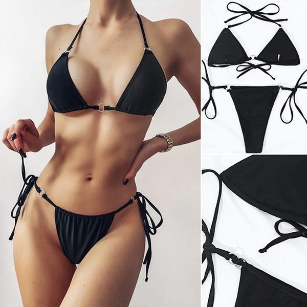 women's swimwear bikini women swimsuit halter push up female brazilian bathing suit summer beach wear swimming, White;black
women's swimwear bikini women swimsuit halter push up female brazilian bathing suit summer beach wear swimming, White;black