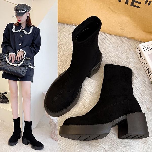 boots winter round toe and ankle thick kitten heel suede women's height increasing shoes cocise solid black female slip-on
boots winter round toe and ankle thick kitten heel suede women's height increasing shoes cocise solid black female slip-on
