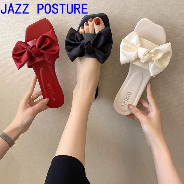 square toe flat slippers women's shoes with bows open-toed slides summer outdoor beach sandals indoor w074, Black
square toe flat slippers women's shoes with bows open-toed slides summer outdoor beach sandals indoor w074, Black