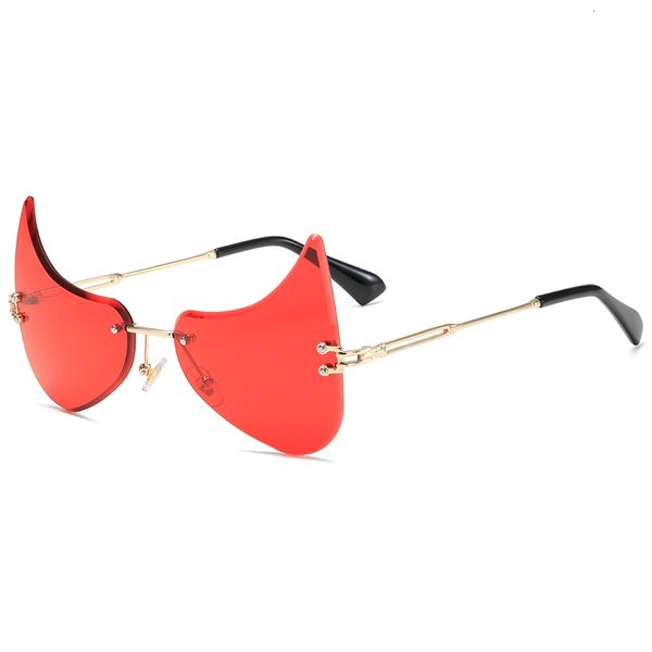 2021 summer rimless cat eye sunglasses luxury brand design women metal personality sun glasses fashion shades uv400 eyewear oculos de sol a5, White;black
2021 summer rimless cat eye sunglasses luxury brand design women metal personality sun glasses fashion shades uv400 eyewear oculos de sol a5, White;black