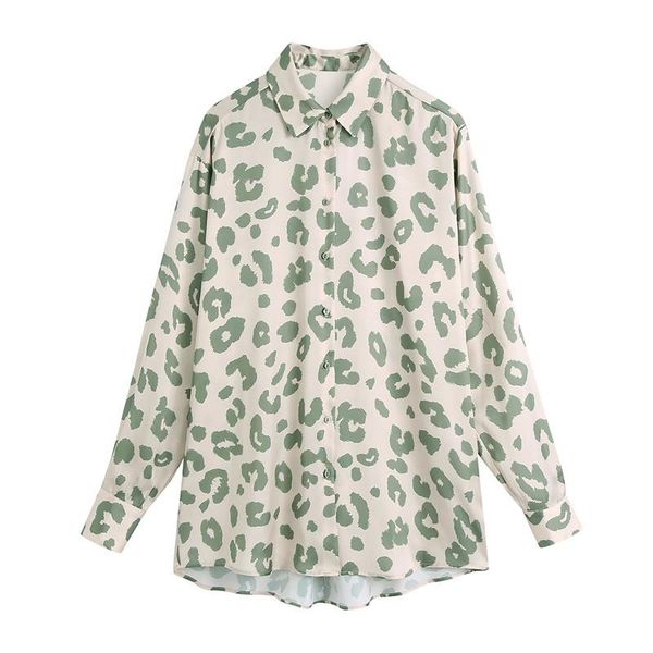 fashion asymmetric leopard print loose blouses women vintage long sleeve button-up female shirts blusas chic women's &, White
fashion asymmetric leopard print loose blouses women vintage long sleeve button-up female shirts blusas chic women's &, White