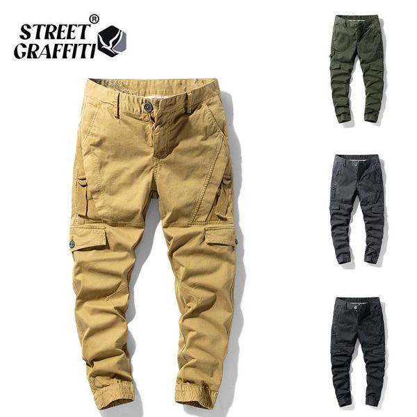 men's pants 2021 spring cotton casual cargo men clothing autumn fashion elastic waist quality overalls tipo, Black
men's pants 2021 spring cotton casual cargo men clothing autumn fashion elastic waist quality overalls tipo, Black