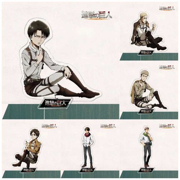 keychains anime attack on titan acrylic stand figure rivaille eren jager mikasa ackerman armin model deskdecor collection gift, Silver
keychains anime attack on titan acrylic stand figure rivaille eren jager mikasa ackerman armin model deskdecor collection gift, Silver
