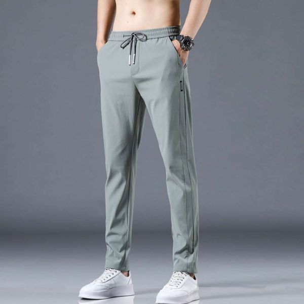 pants casual summer thin korean solid slim middle waist business micro elastic, Black
pants casual summer thin korean solid slim middle waist business micro elastic, Black