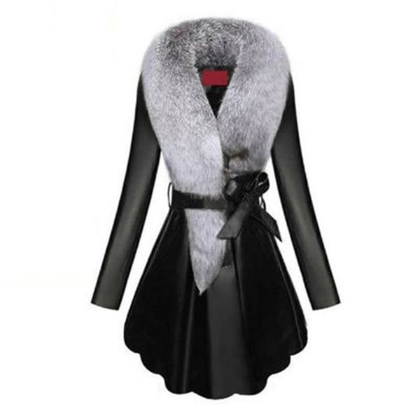 faux fur coat women winter female sheepskin coats pure color faux fur collars snap fastener furs 211110, Black
faux fur coat women winter female sheepskin coats pure color faux fur collars snap fastener furs 211110, Black