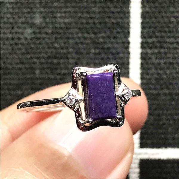 cluster rings 9x7mm natural royal purple sugilite ring for woman man anticancer stone beads adjustable 925 silver beauty jewelry, Golden;silver
cluster rings 9x7mm natural royal purple sugilite ring for woman man anticancer stone beads adjustable 925 silver beauty jewelry, Golden;silver