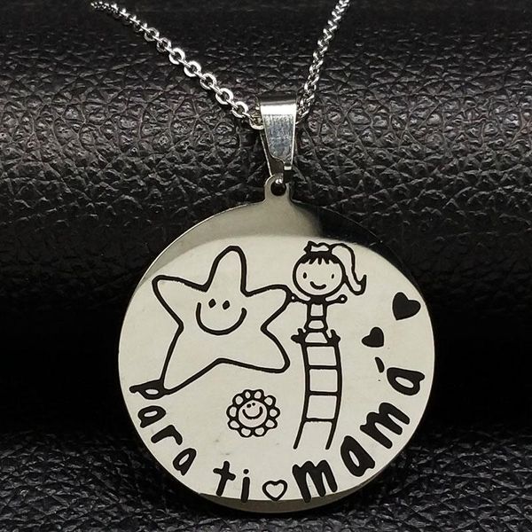pendant necklaces silver color stainless steel choker necklace women mama statement jewelry joyeria de acero inoxidable n814
pendant necklaces silver color stainless steel choker necklace women mama statement jewelry joyeria de acero inoxidable n814