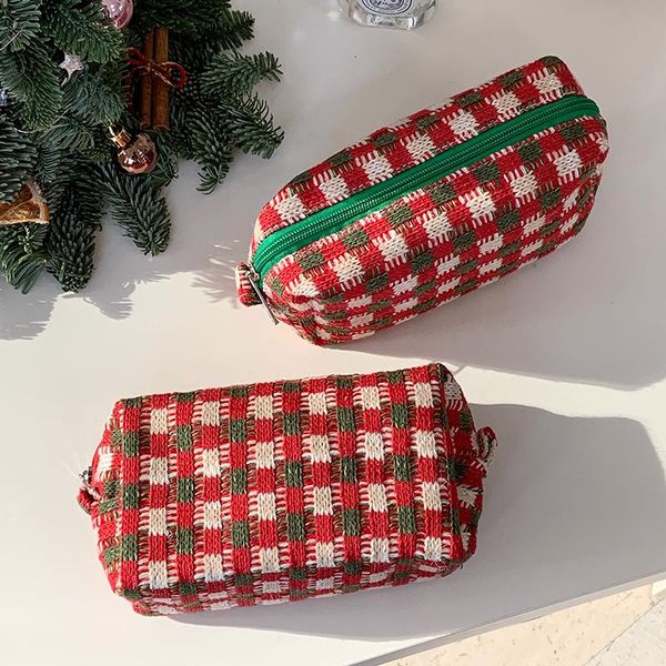 classic plaid cosmetic bag knitted fabric make up storage necesserie organizer toiletry wash beauty case day clutches bags & cases
classic plaid cosmetic bag knitted fabric make up storage necesserie organizer toiletry wash beauty case day clutches bags & cases